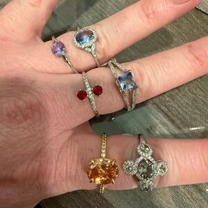 6 Bomb Party rings (size 10)